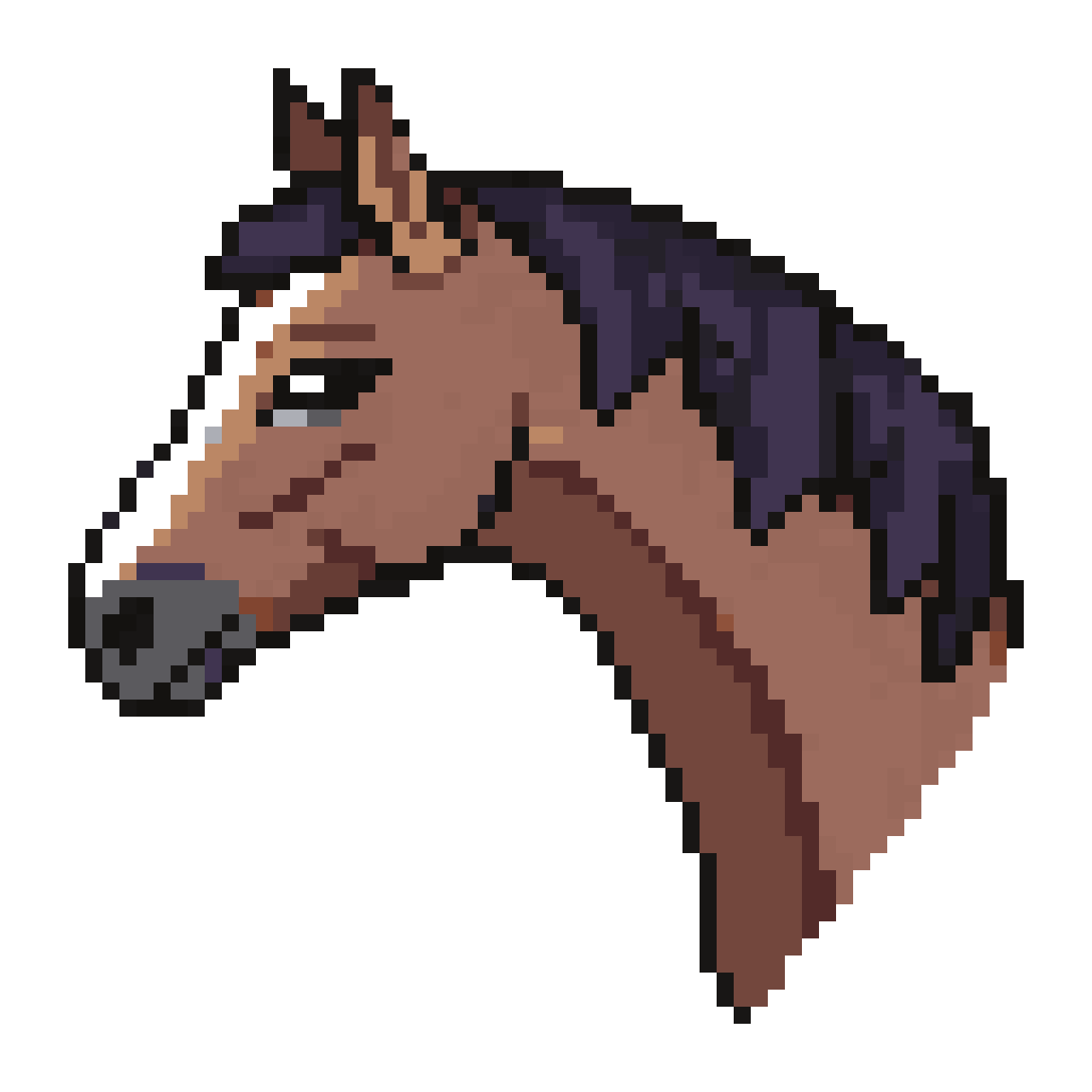 horse pixel art