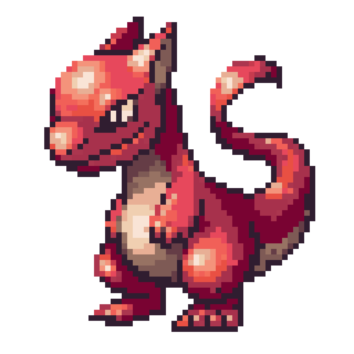 Pokémon style sprite pixel art