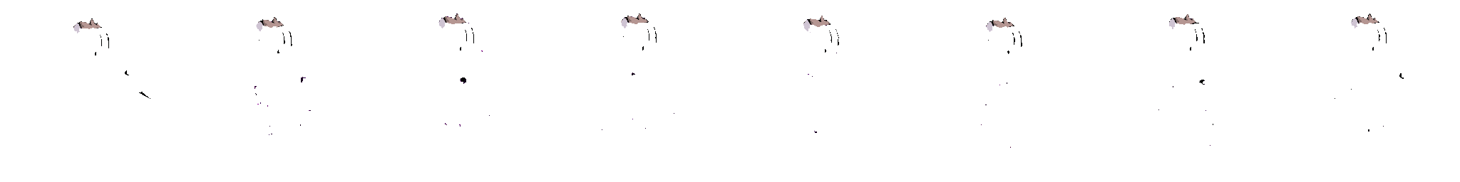 character running forward, fast leg pixel art