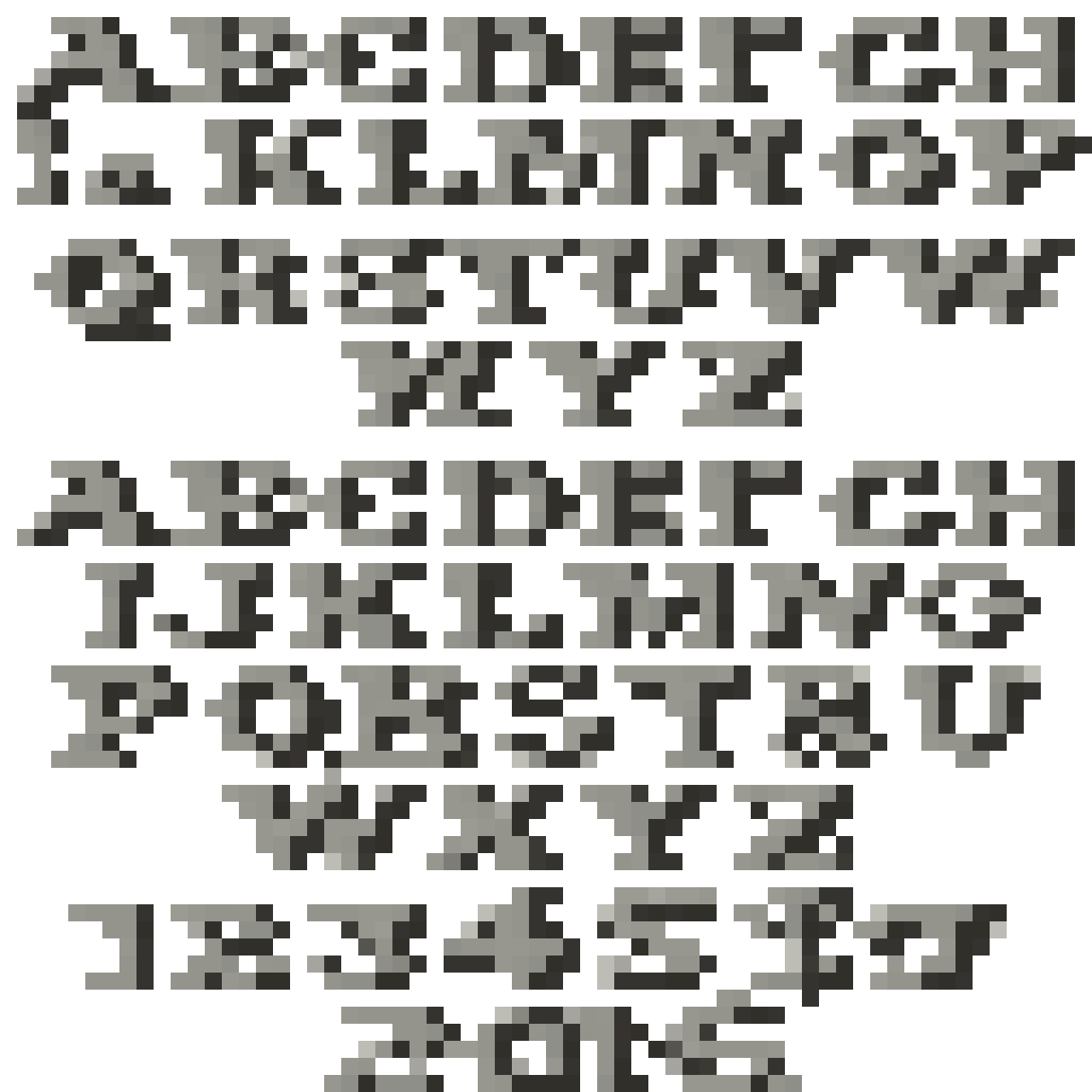 uppercase A in Fileteado Porteño style pixel art