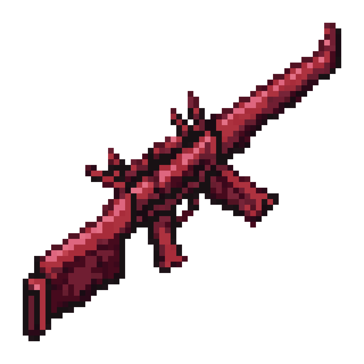 Red Demonic Crossbow Pixel Art pixel art