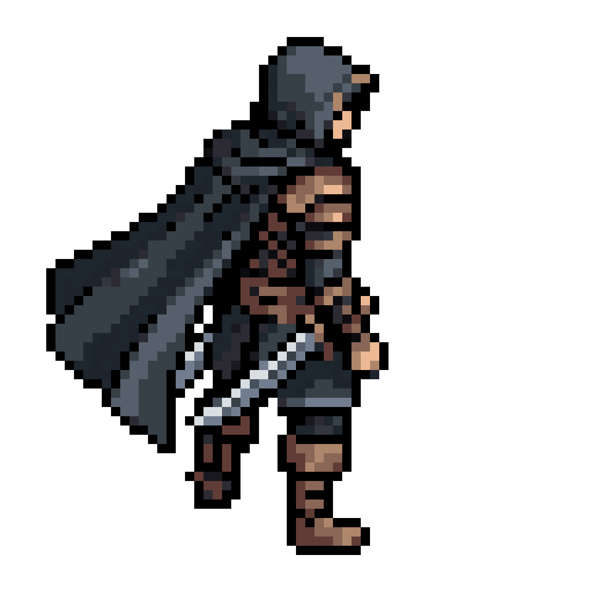 Male Medieval Rogue Assassin Sprite pixel art