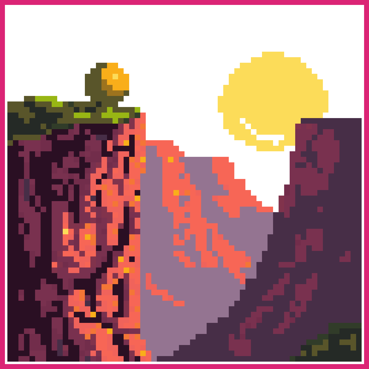 Grand Canyon with yellow ball