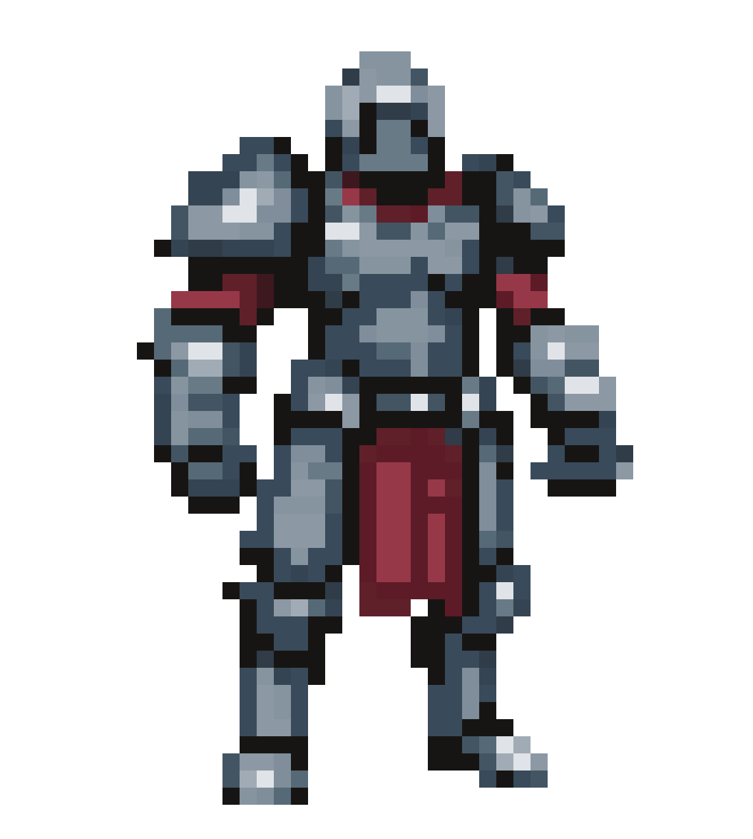 Armored Knight pixel art