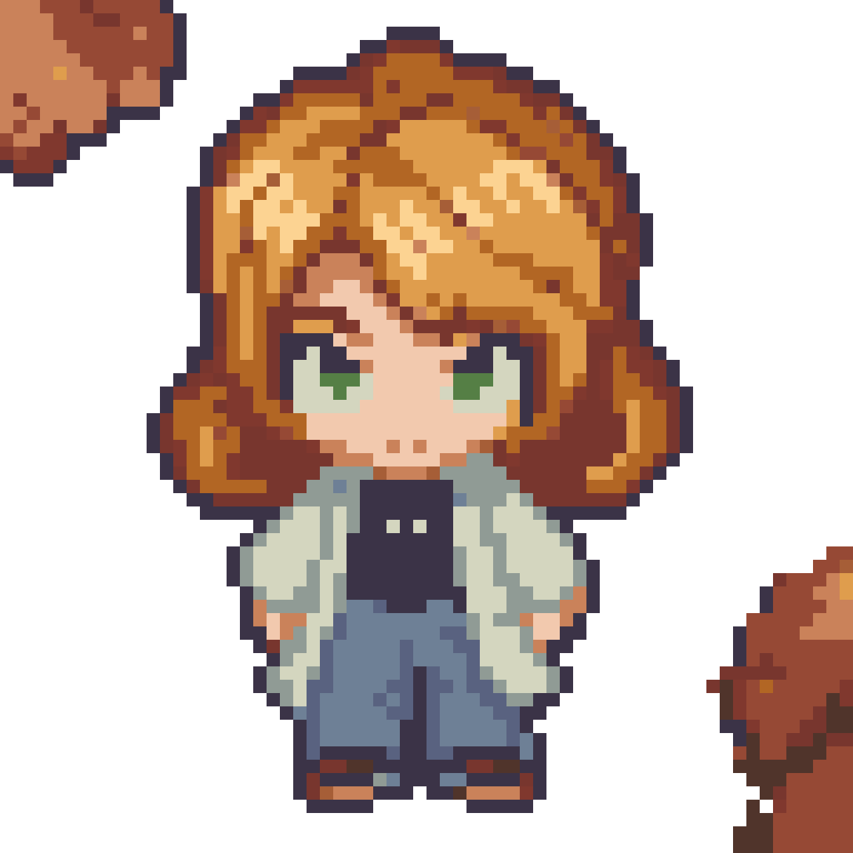 Pixel art character, female, cute pixel art