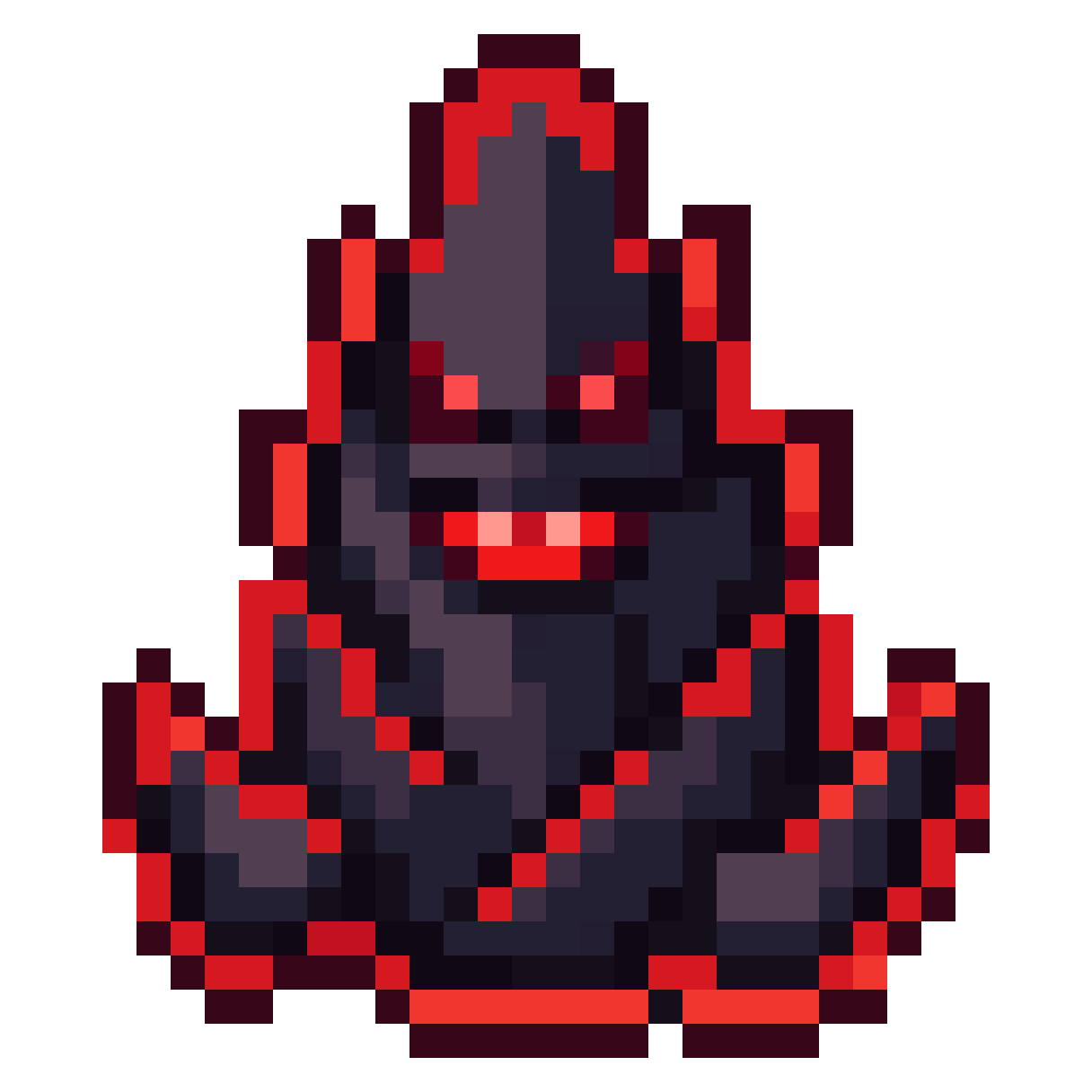 sharp black obsidian rock pillar pixel art