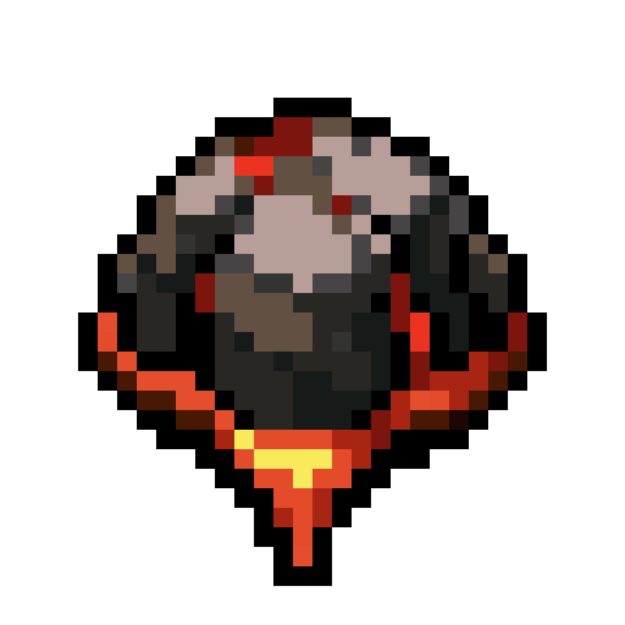 cracked volcanic basalt floor tile pixel art