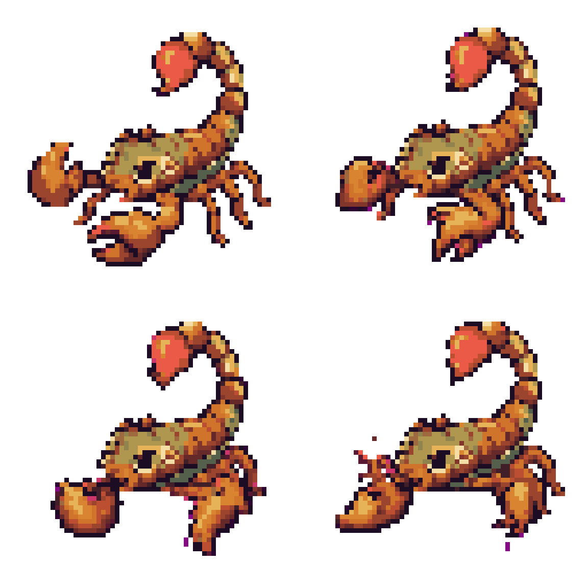 Walking Character to the Right Walking pixel art
