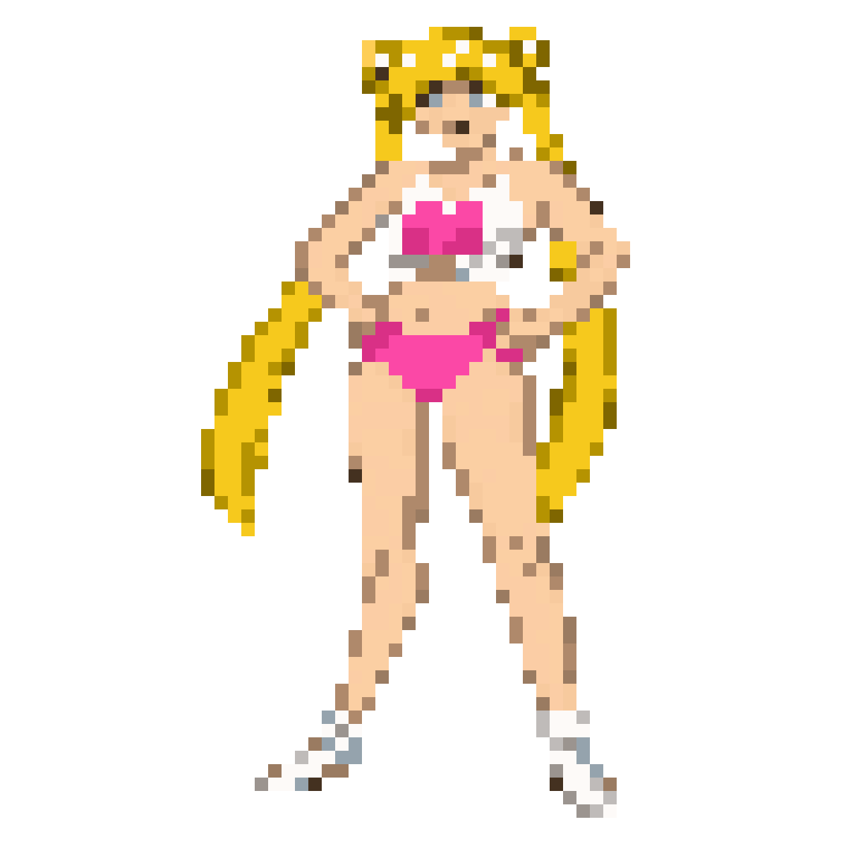 Serena Tsukino as Neighbours From Hell Character pixel art
