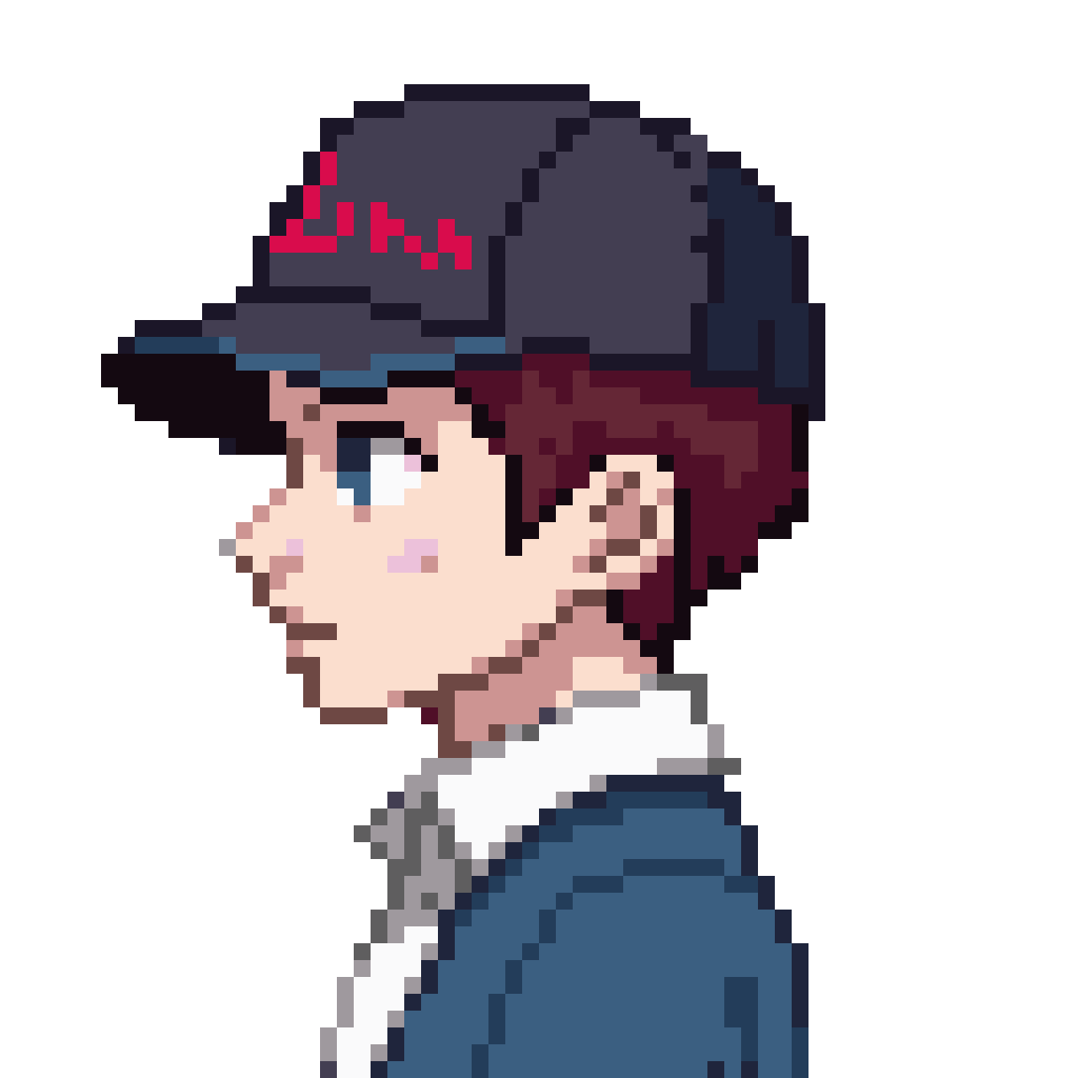 Sprites of Boykisser pixel art
