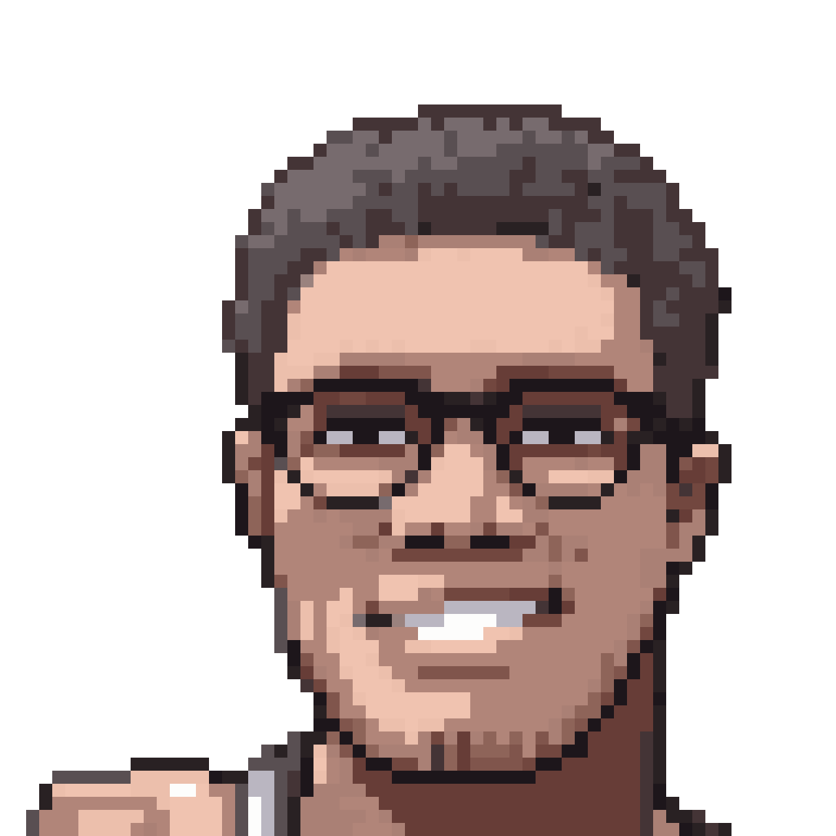 Tall Slender Sprite with Braids pixel art