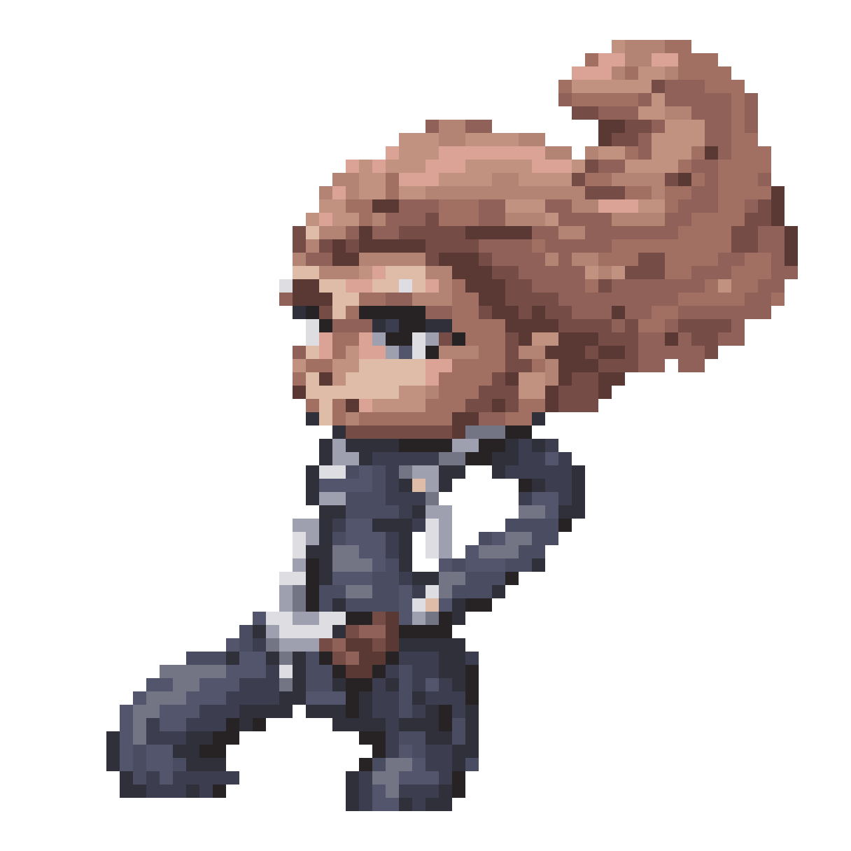 pixelated character without background pixel art