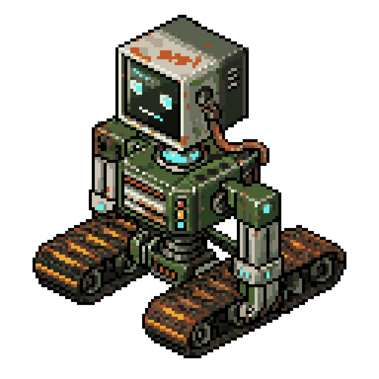 2D crisp digital art game pixel art