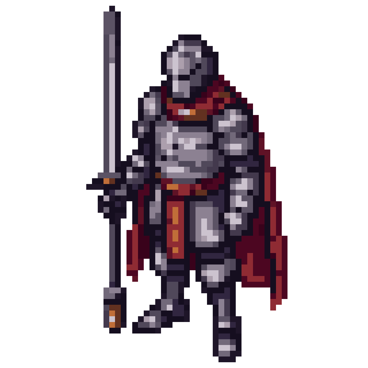 pixel art knight pixel art