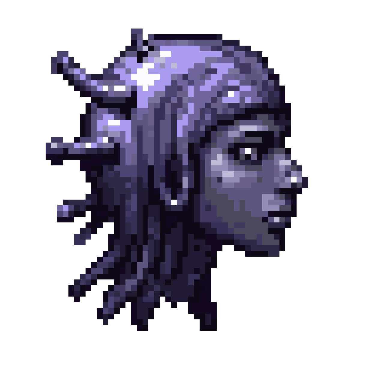 glitch virus character pixel art