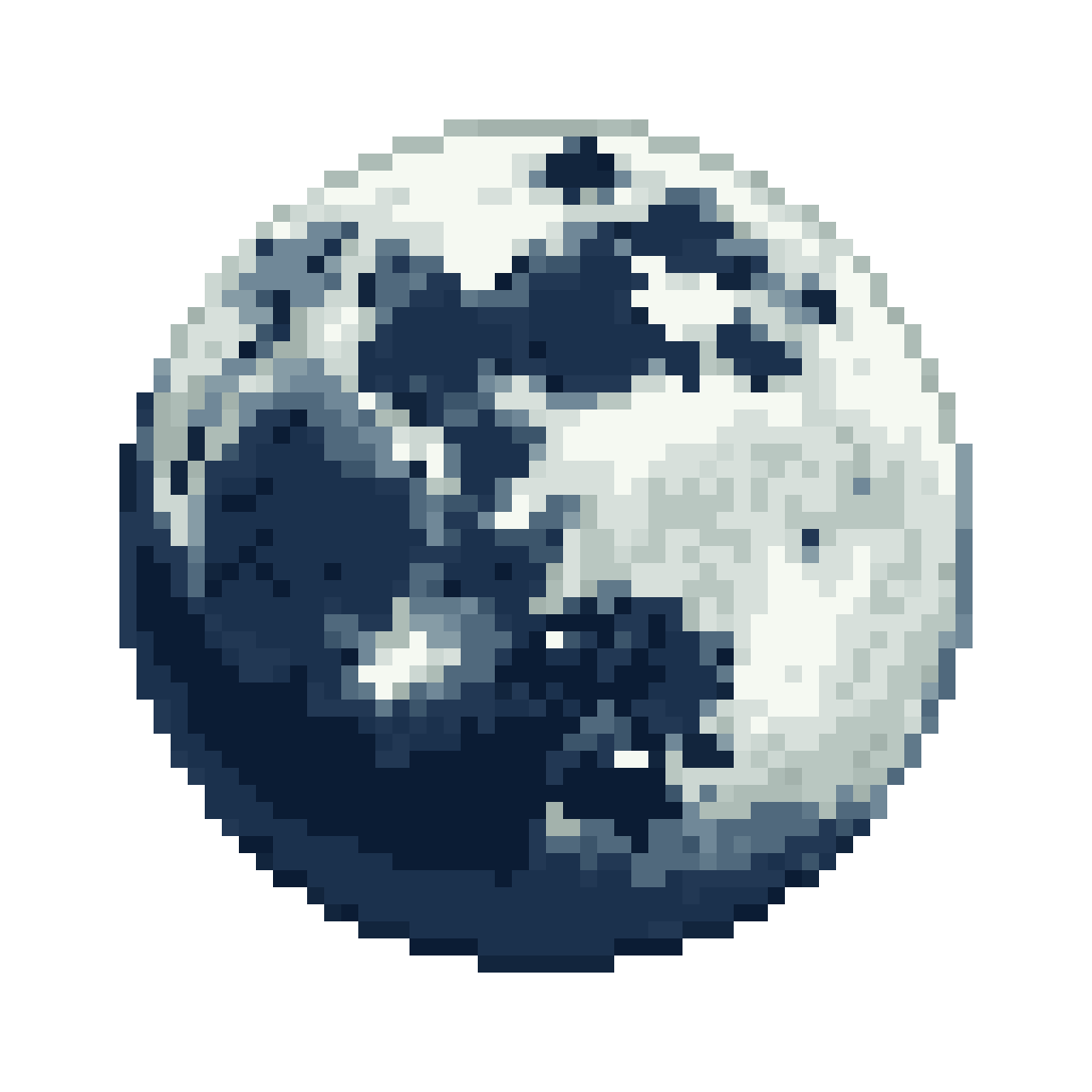 2D Moon Prop pixel art