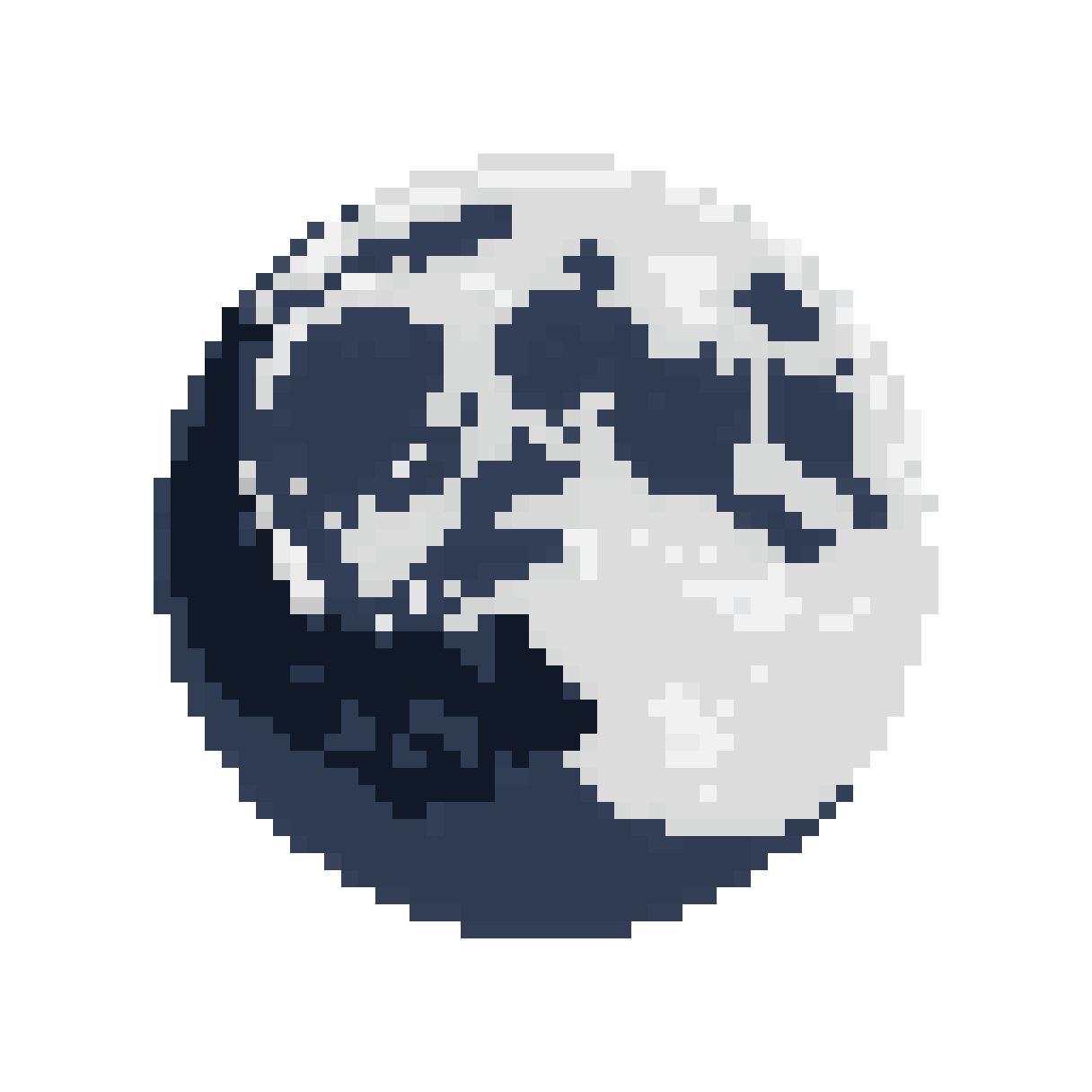 2D Moon Prop pixel art