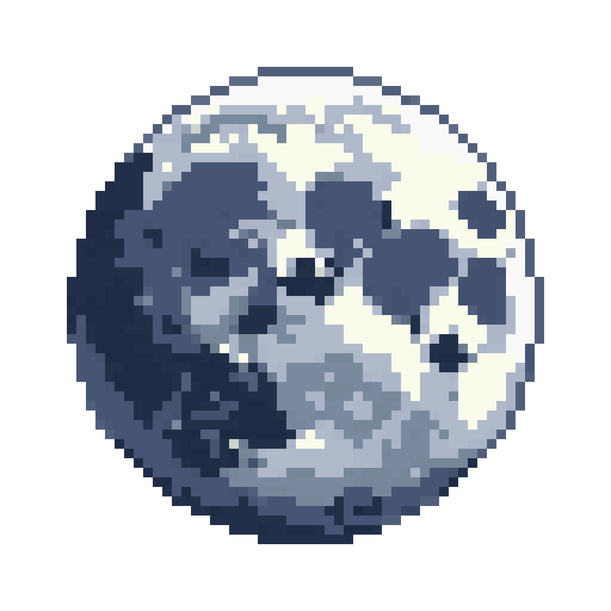 2D Moon Prop pixel art
