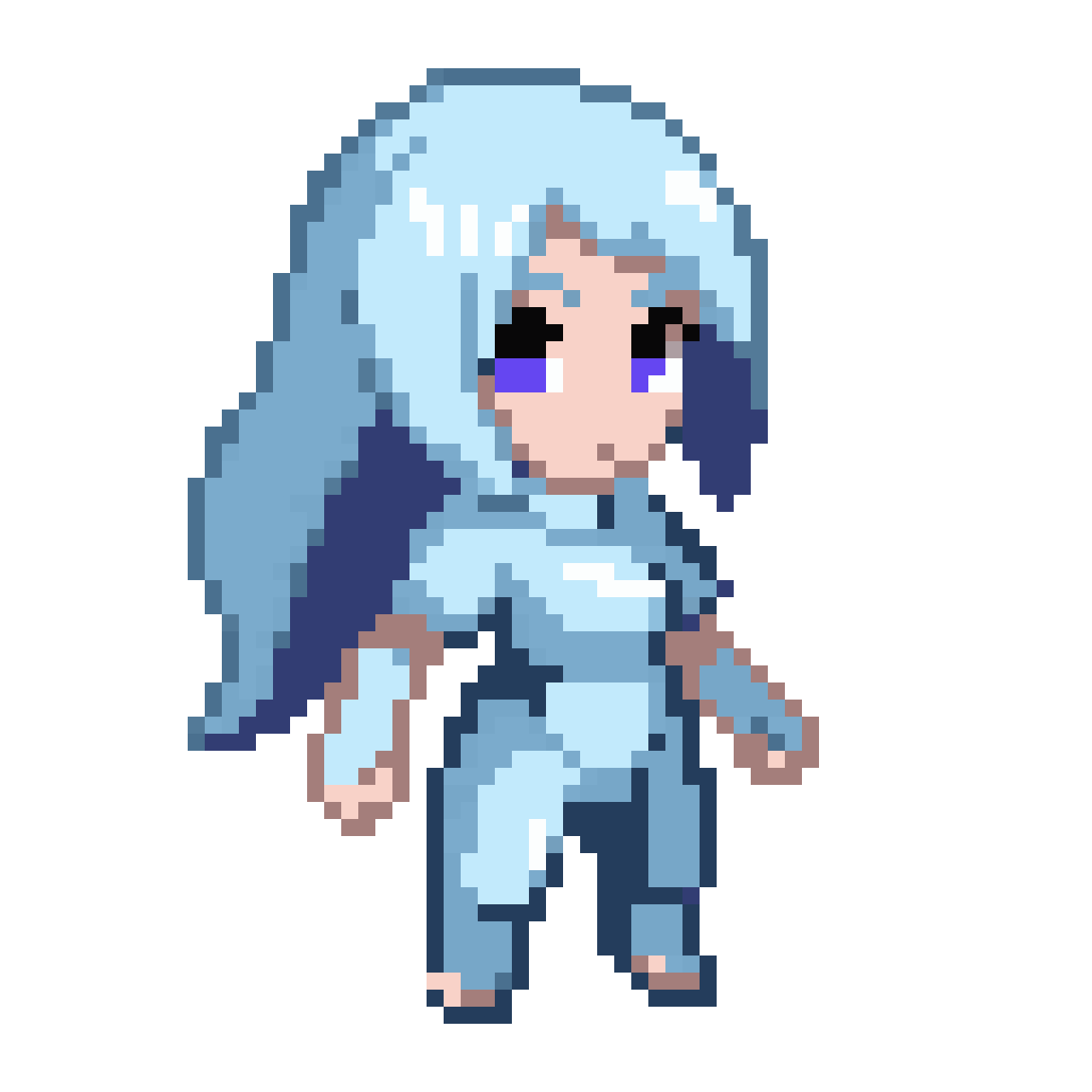 Ice Female Harpy Boss pixel art