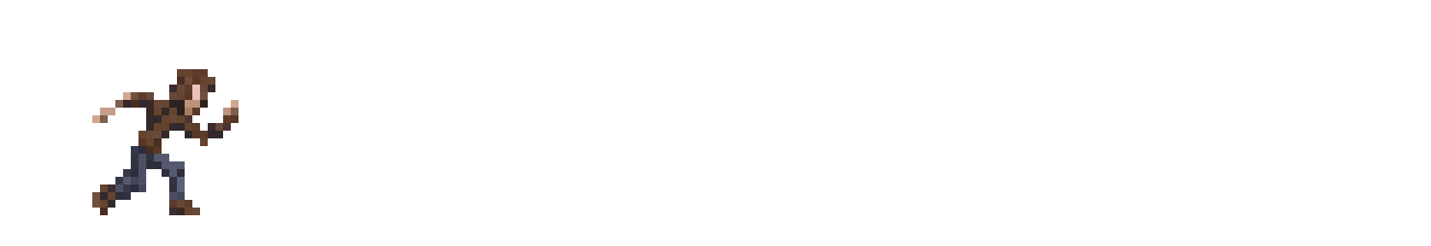 Pixel Stick Figure in Idle Fight Pose pixel art