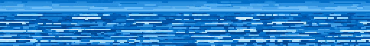 Receding Ocean Scene with Waves pixel art