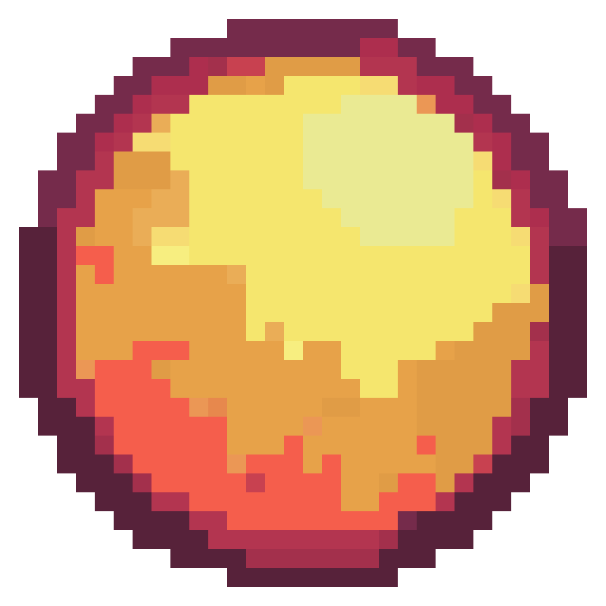the sun pixel art