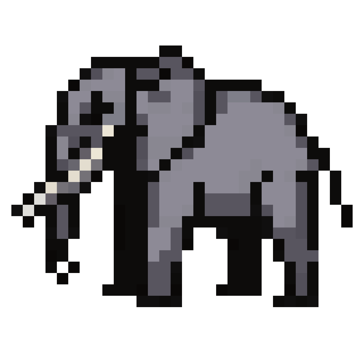 elephant pixel art