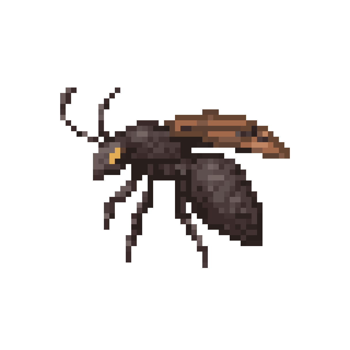 An alien insect pixel art