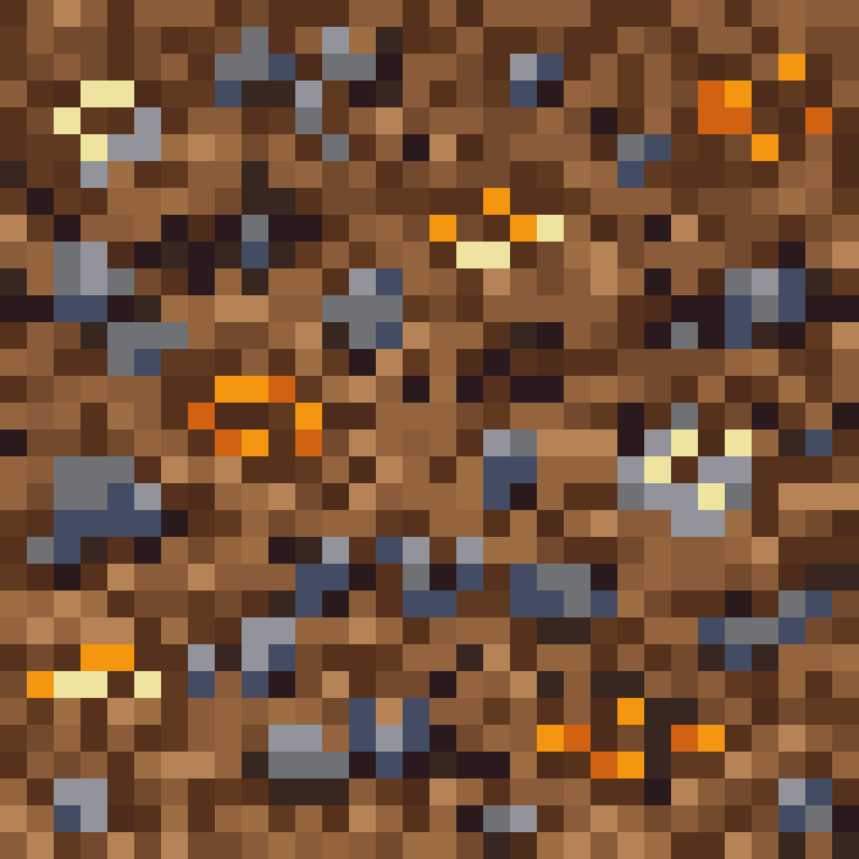 Dirt Tile for Mining Game pixel art