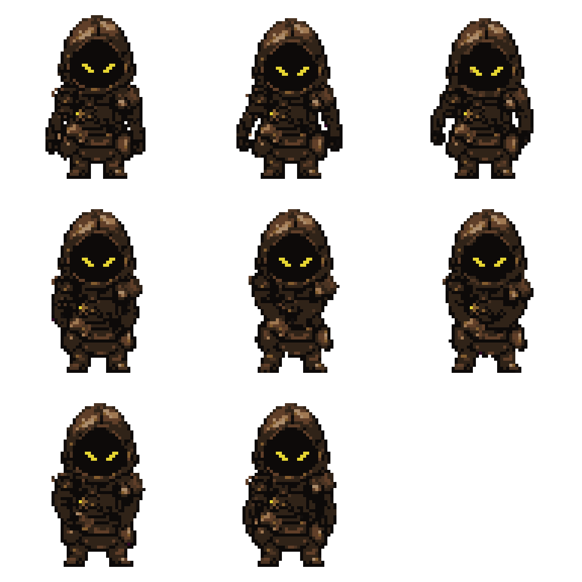 Character for Animation Preparation Attacking pixel art
