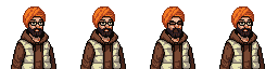 idle pose, slight breathing motion, pixel art