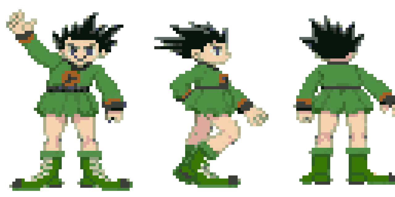 Create a idle sprite for pixel art