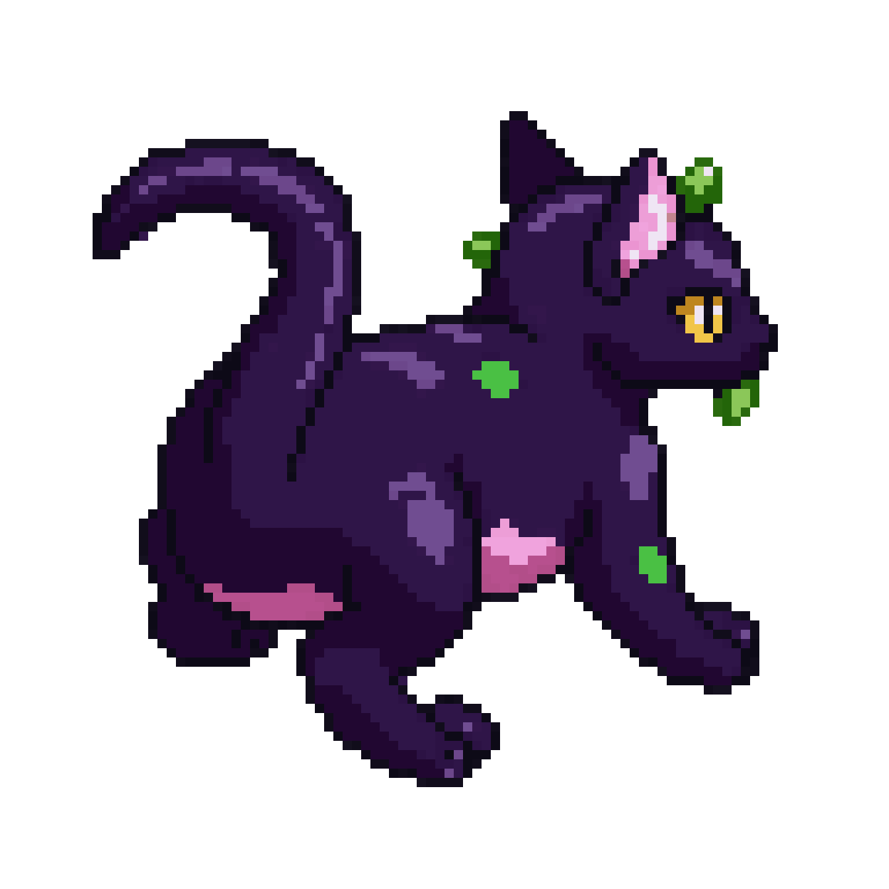 pixel art creature sprite, poison pixel art