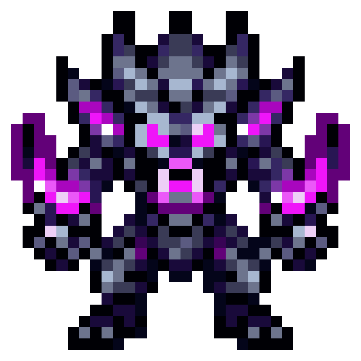 Dark Matter Hurler with Void Energy pixel art