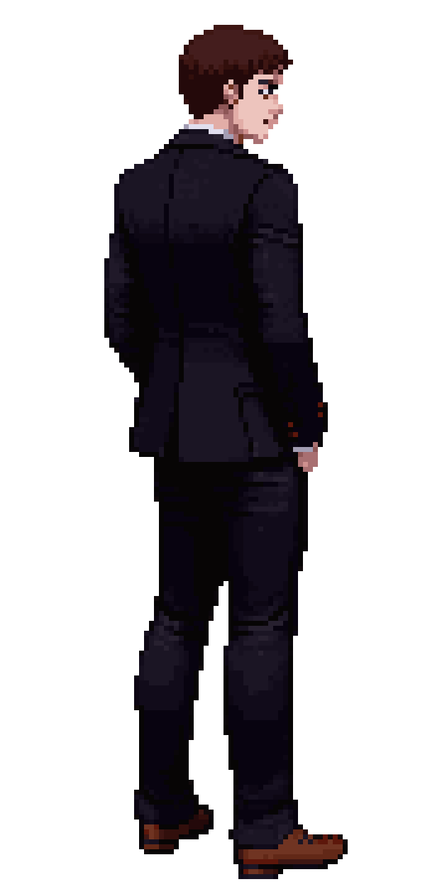 Businessman Fullbody Wearing Suit pixel art