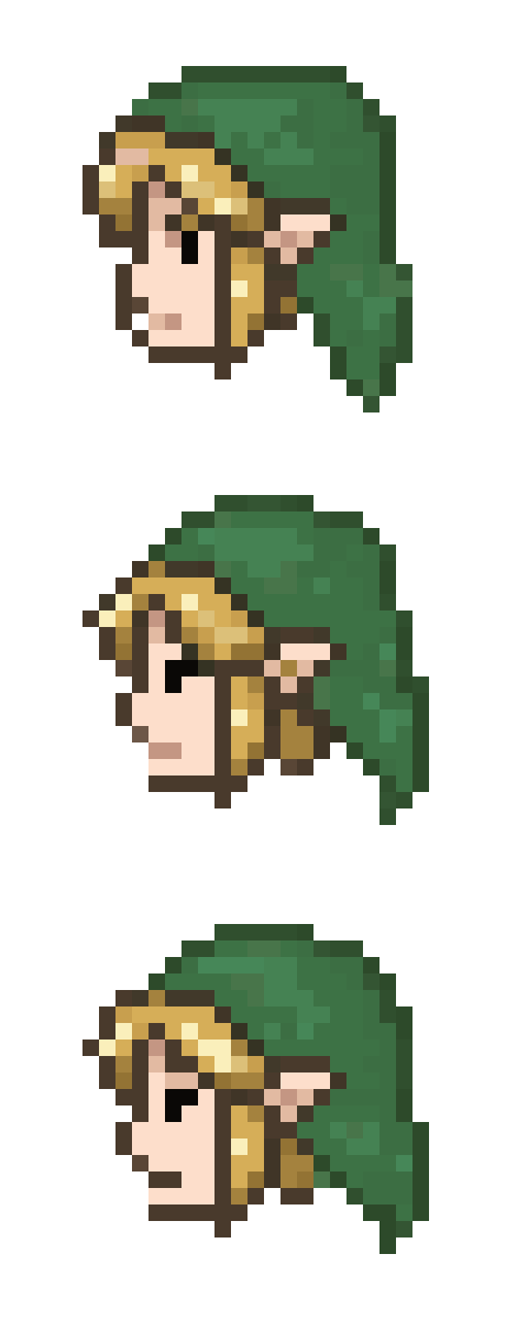 Link's Hero of Twilight Cap pixel art