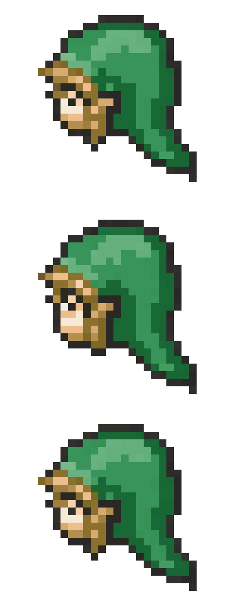 Link's Hero of Twilight Cap pixel art