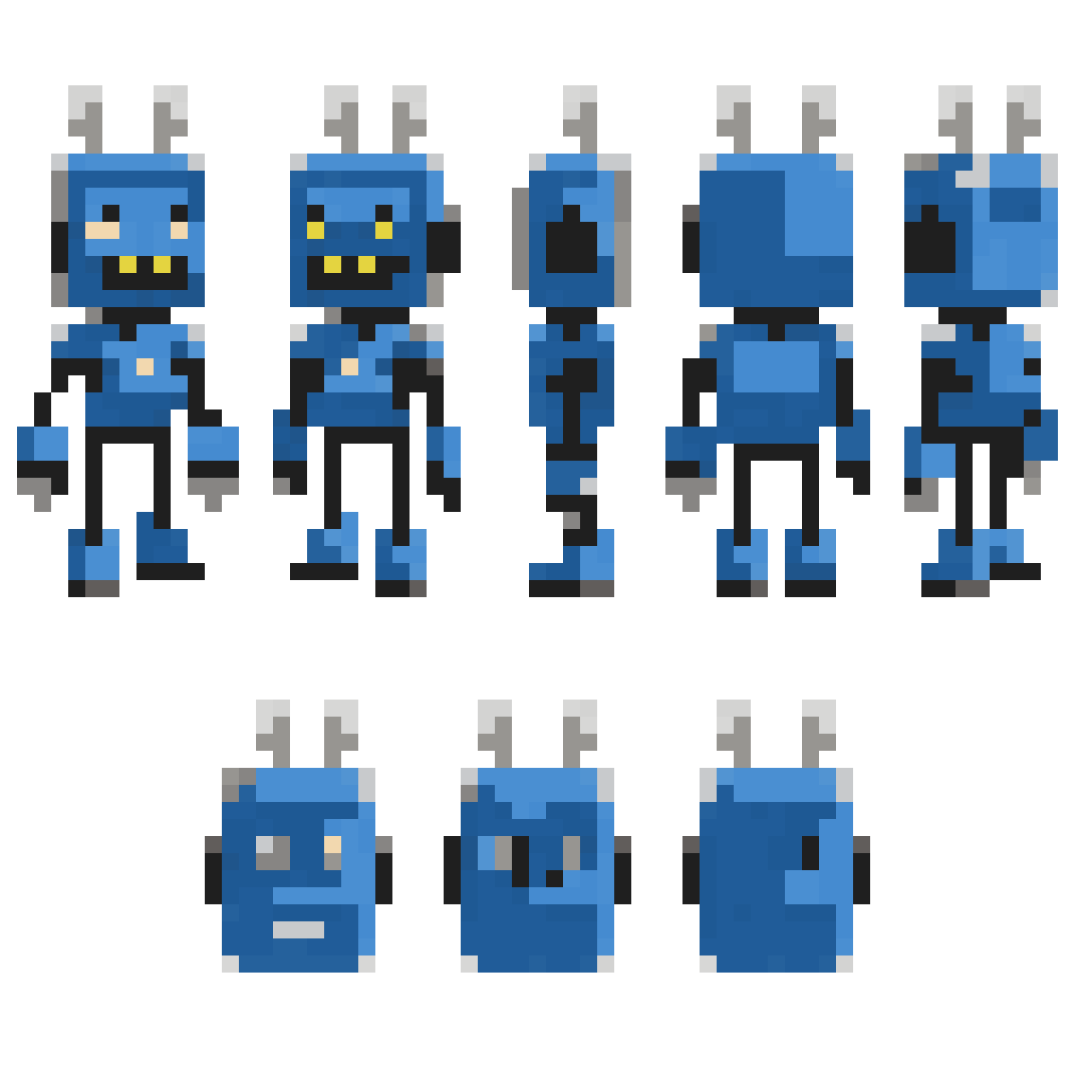 Happy Robot pixel art