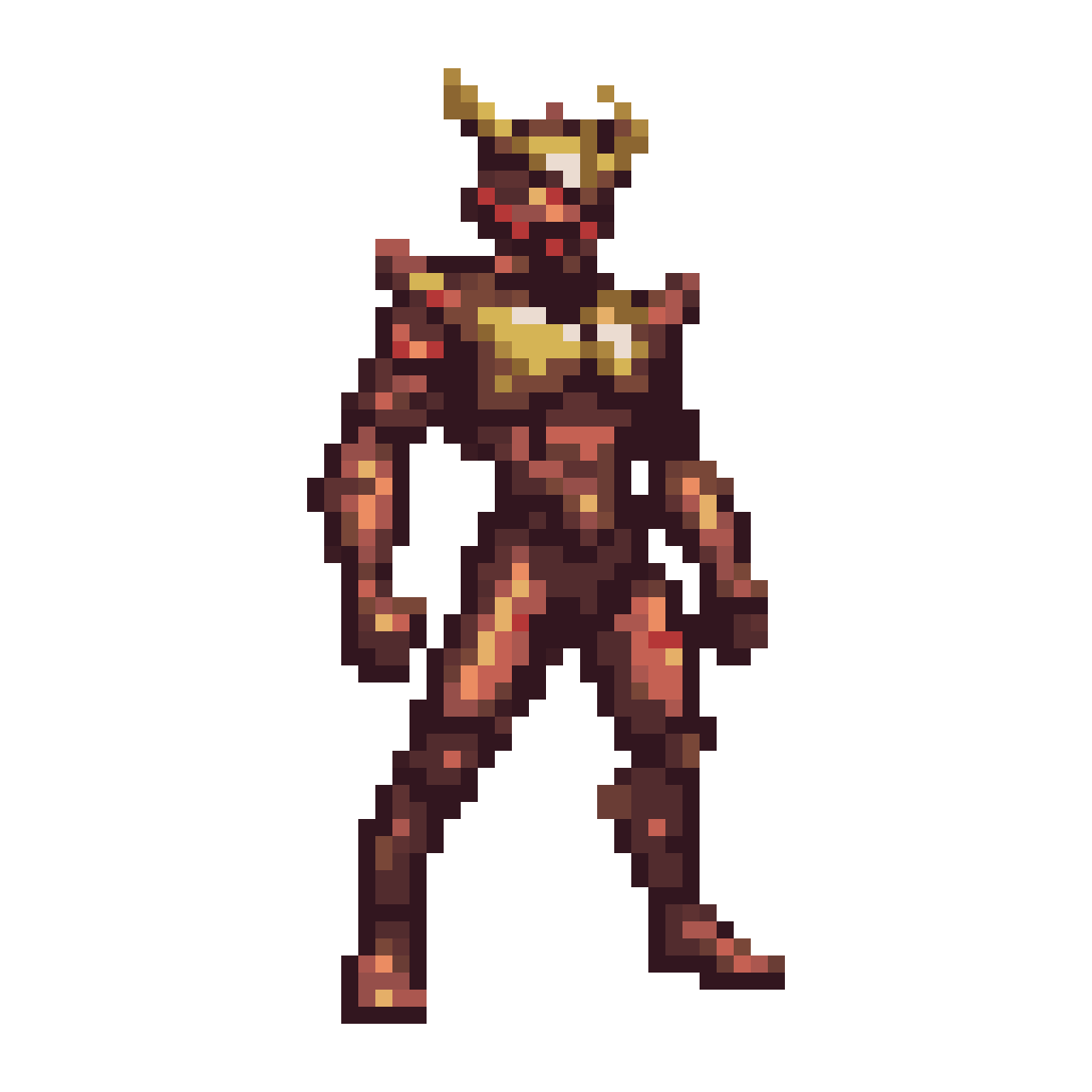 Idle and Ready Stance pixel art