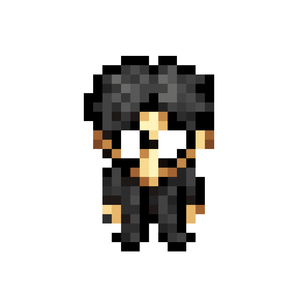 Young man RPG character sprite pixel art