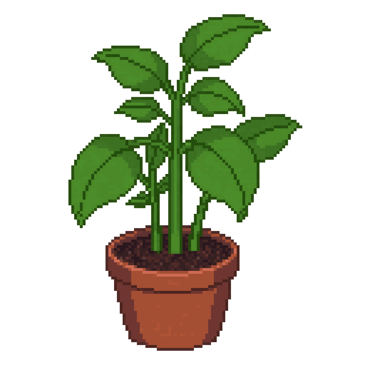 Pili the Cozy Desktop Plant pixel art