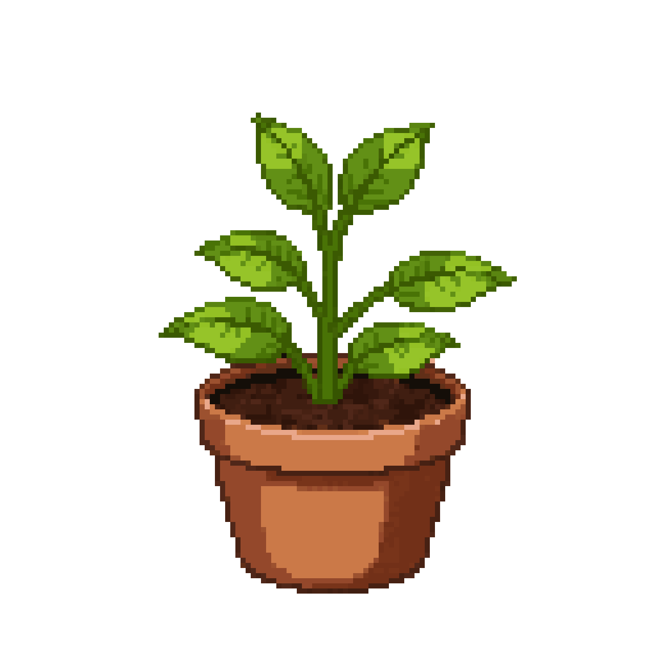 Pili the Cozy Desktop Plant pixel art