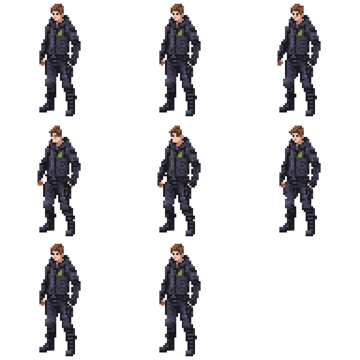 Male Urban Explorer Idle pixel art
