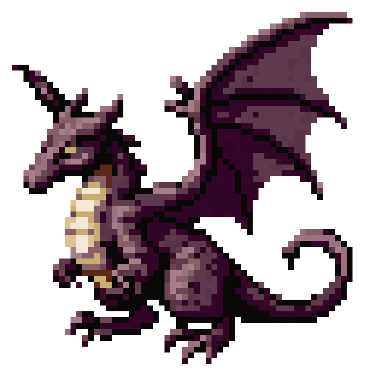 RPG Player Character Dragon pixel art