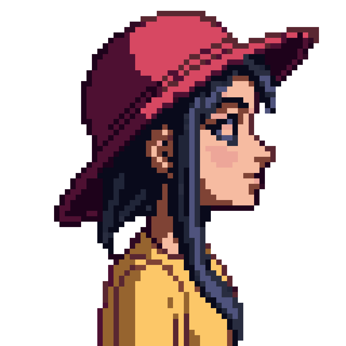 Chloe Price in Stardew Valley Style pixel art