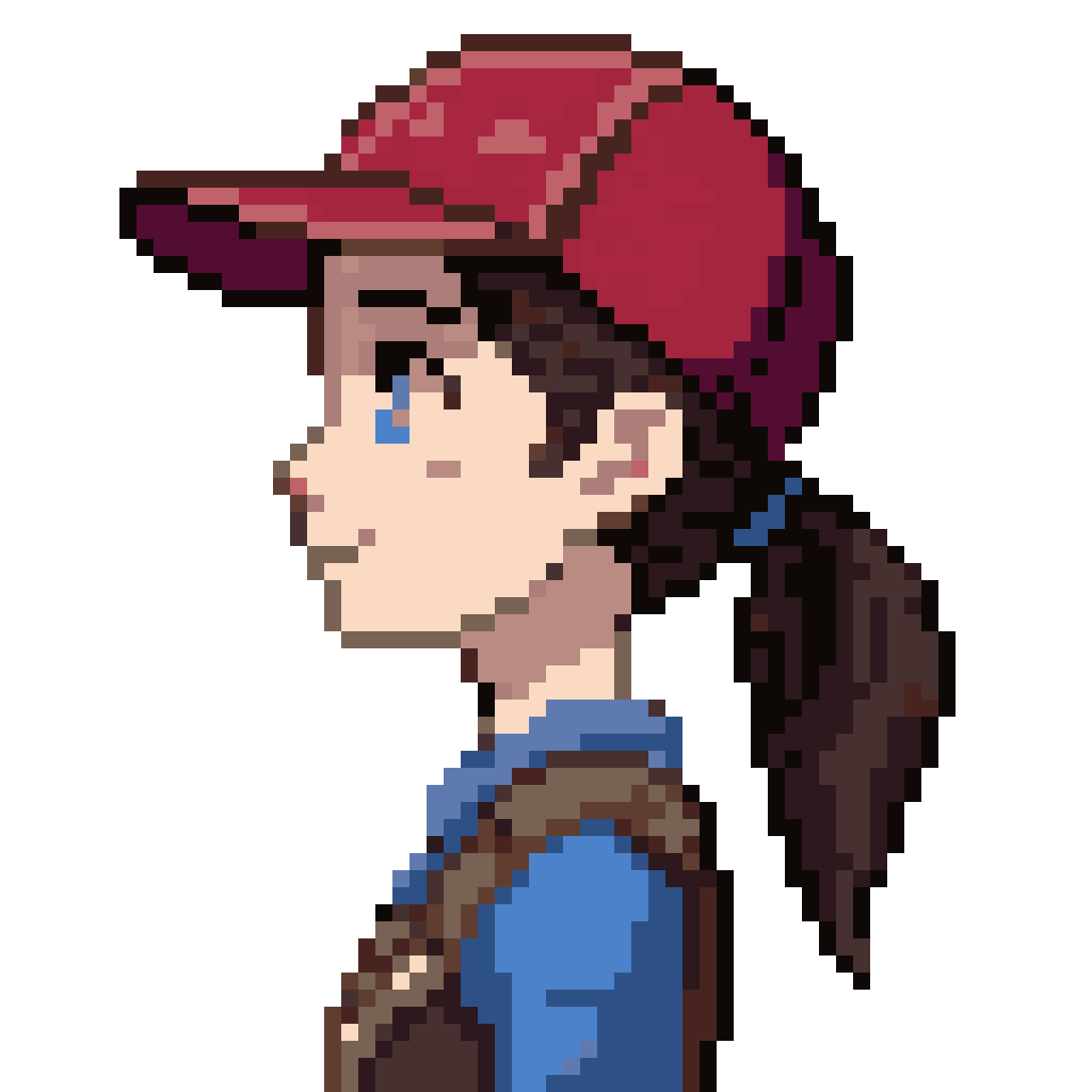 Chloe Price in Stardew Valley Style pixel art