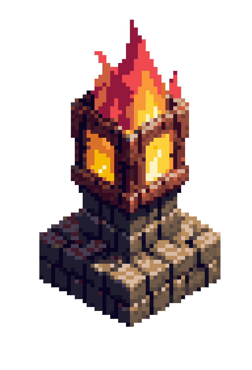 Fired Orc in Ragnarok Online Style pixel art