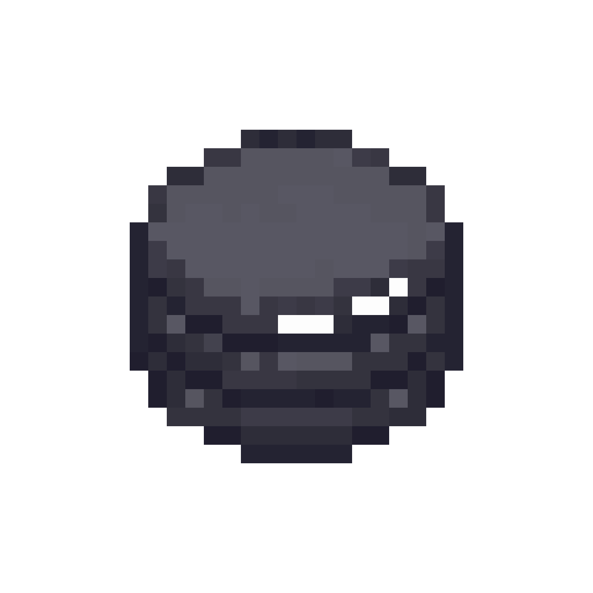 Minecraft-style black snus can pixel art