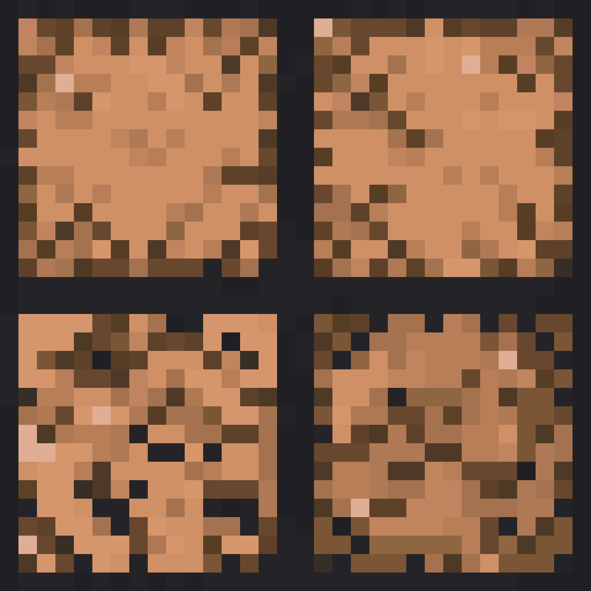 Tile sheet for miner game pixel art