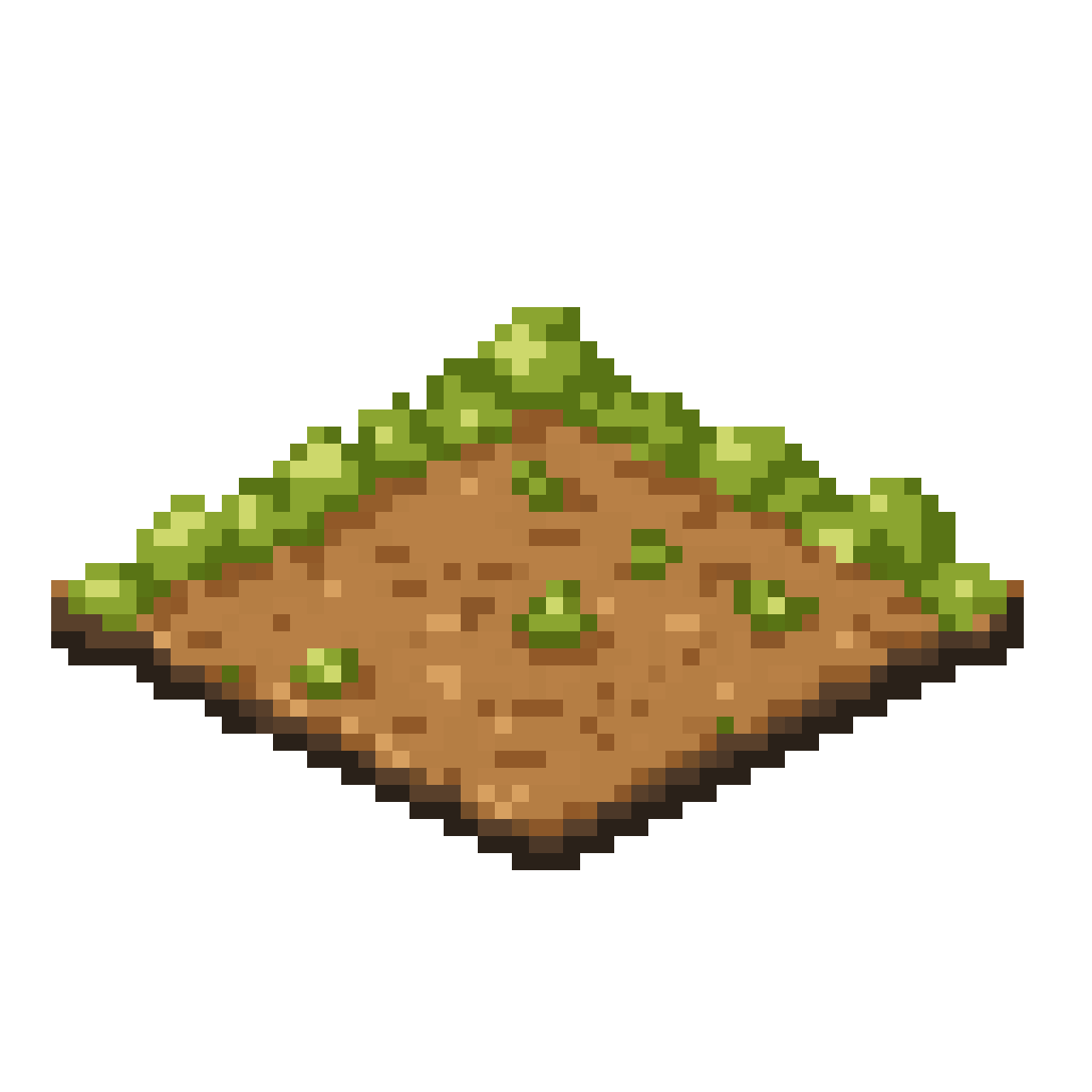 isometric floor soil pixel art